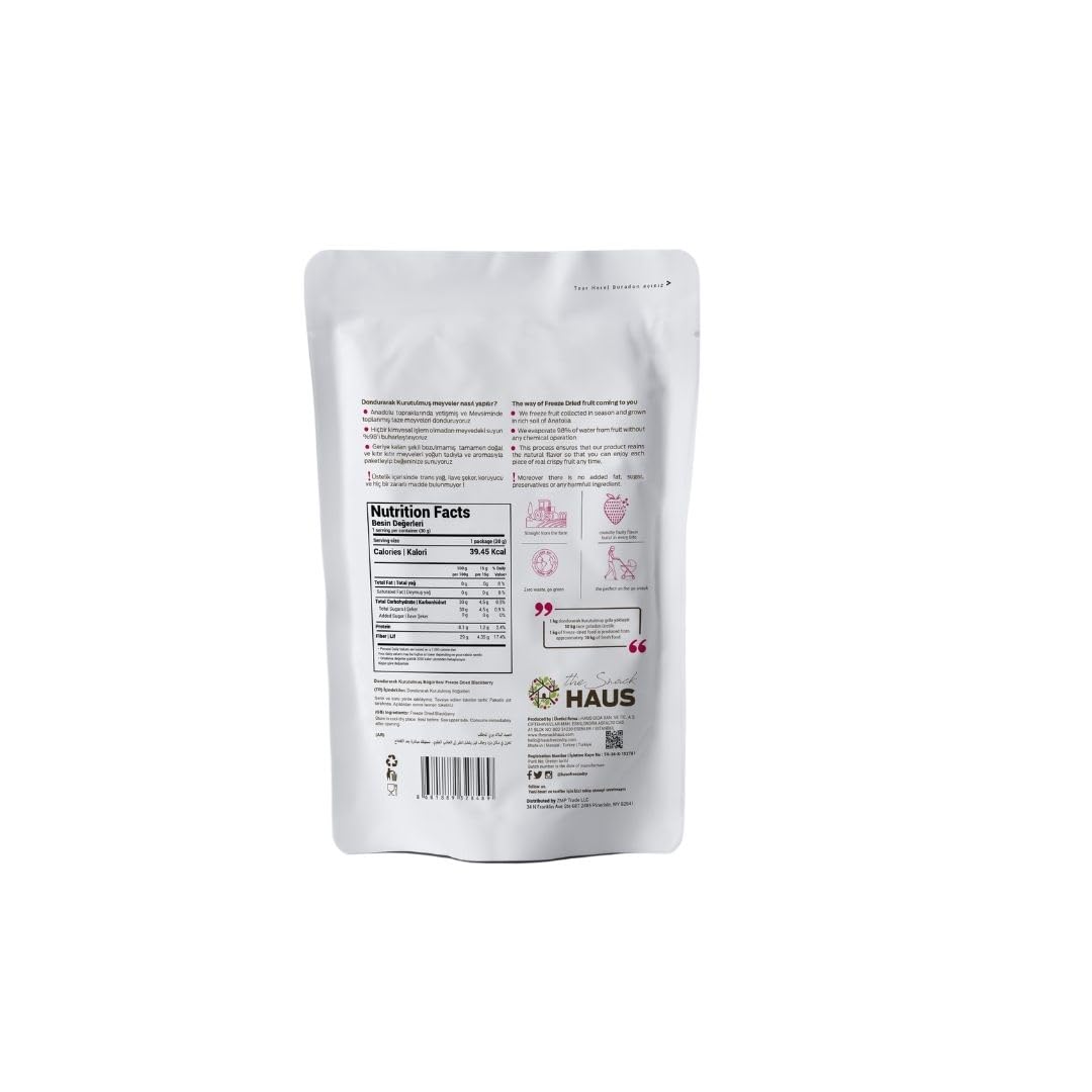 The Snack Haus on-the-go raspberry pouch is convenient for snacks