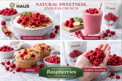 The Snack Haus raspberries in yogurt highlight versatile topping for breakfast