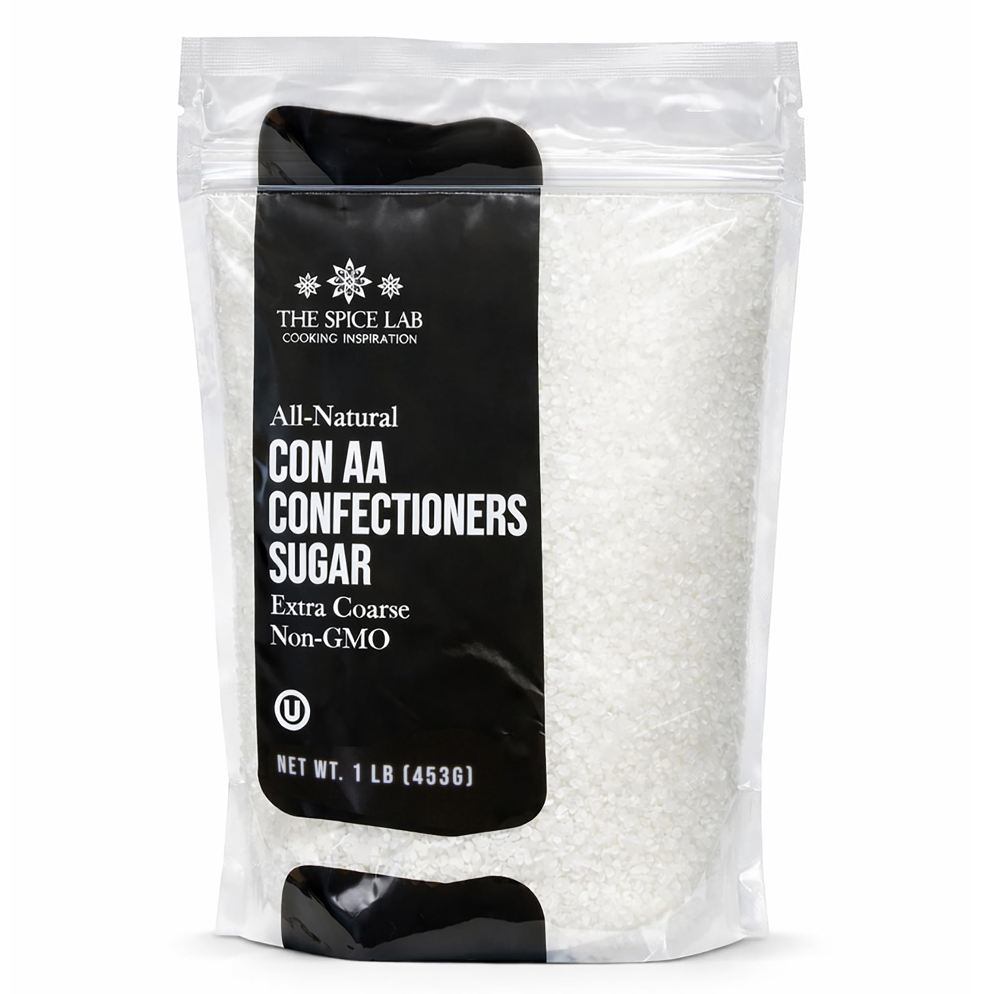 The Spice Lab confectioners sugar extra coarse crystals for precise baking and décor.
