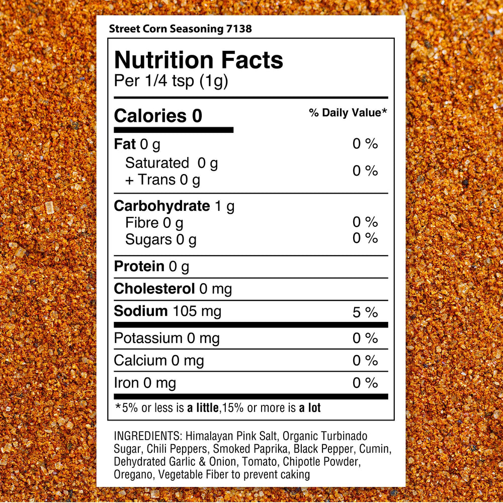 Closeup of The Spice Lab elote seasoning with visible spices and textures