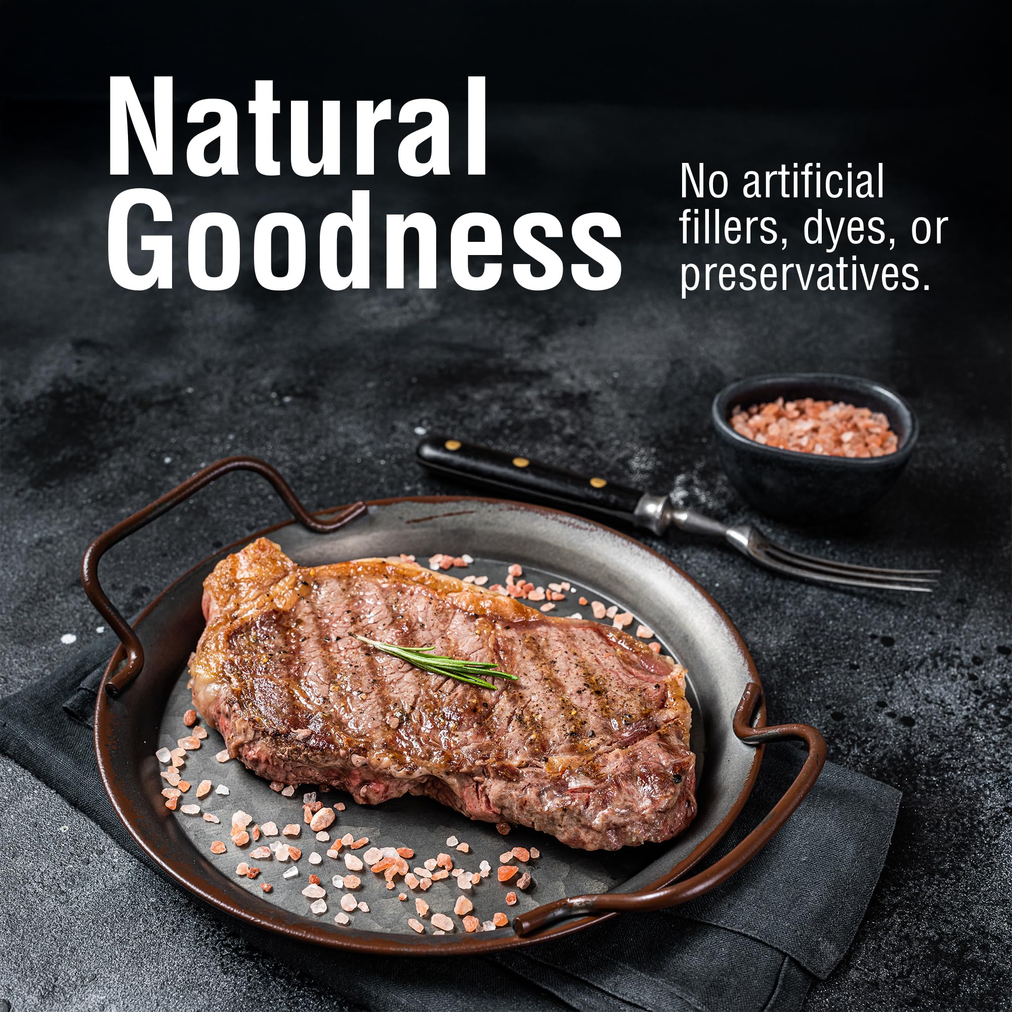 The Spice Lab hand-mined Himalayan salt from pristine mountains for gourmet flavor.