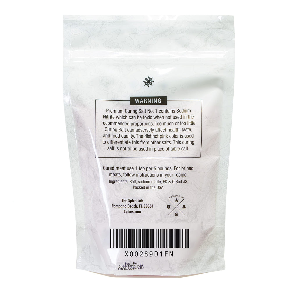 Made in USA badge on curing salt packaging