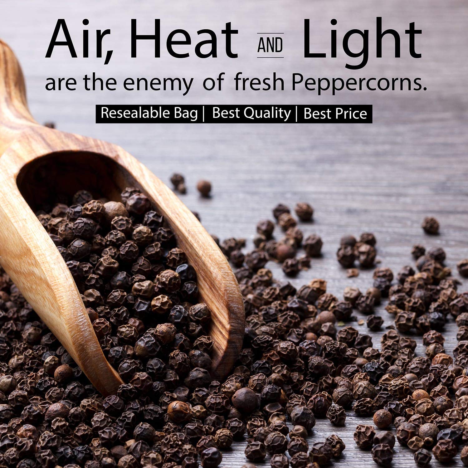 The Spice Lab steam sterilized label emphasizes kosher, clean pepper quality.