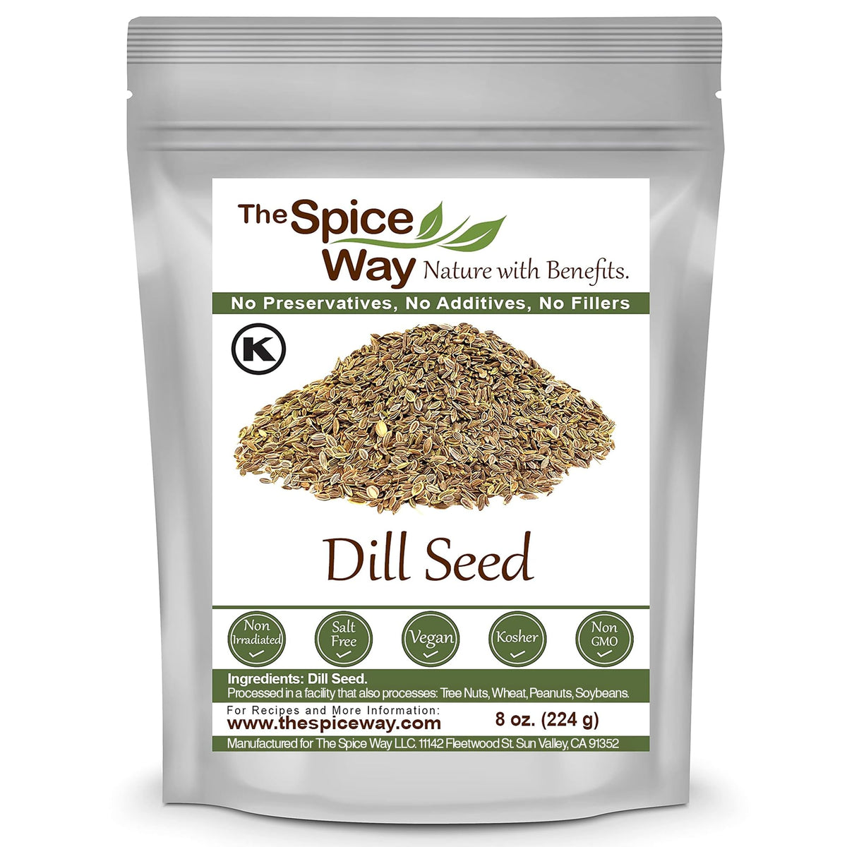 The Spice Way dill seed bottle pour adds quick dill flavor to pickles.