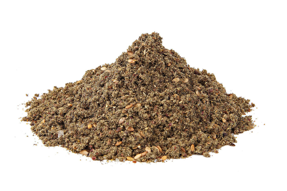 The Spice Way grilled-meat-zaatar finish lends Mediterranean savor to poultry and lamb