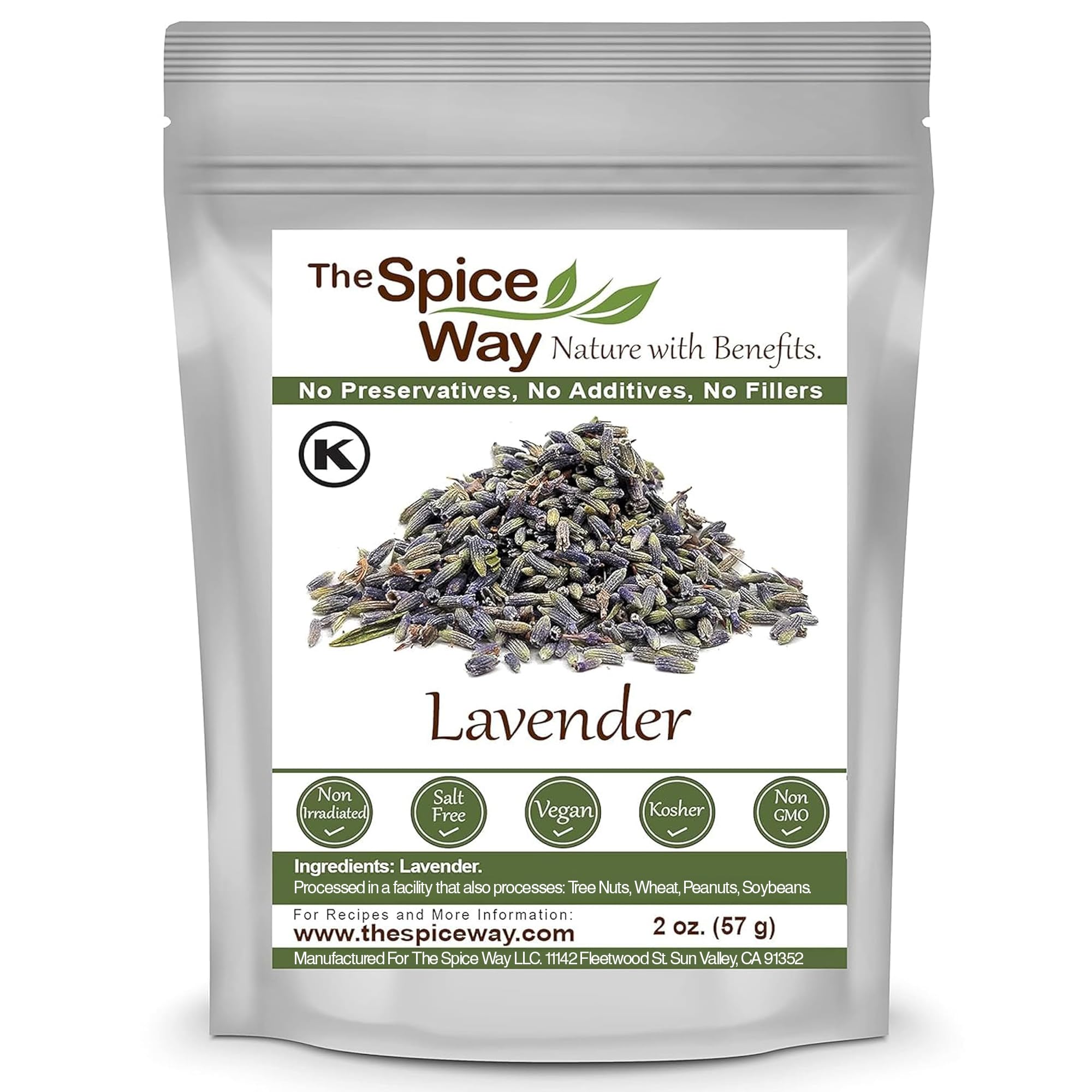 The Spice Way lavender flowers in a tea setup, offering fragrant, calming aroma.