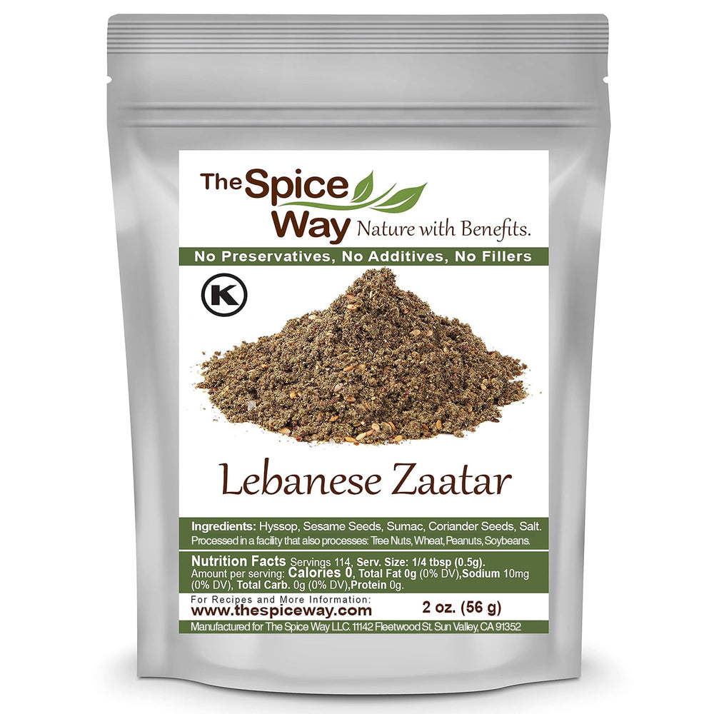 The Spice Way Lebanese Zaatar hyssop bottle adds fragrant savory notes to flatbreads