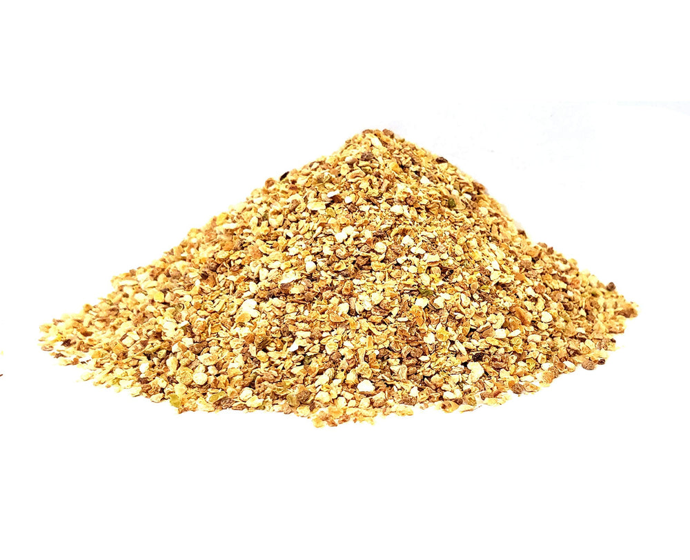 The Spice Way lemon peel on pasta for zesty finishing touch.