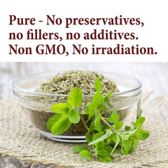 Closeup of The Spice Way Marjoram Leaves reveals premium texture for seasoning.