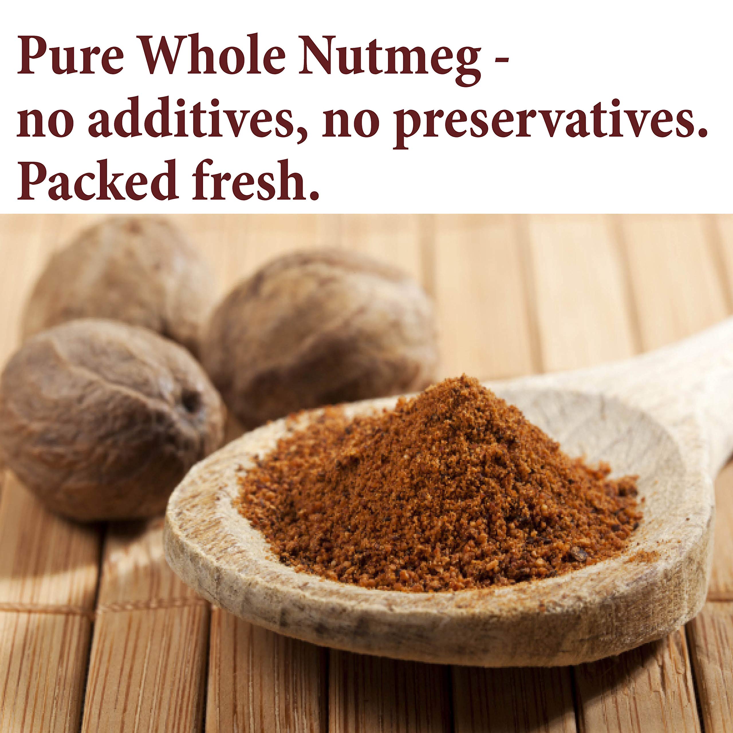 The Spice Way Nutmeg Whole with grinder lid for fresh grinding at home.