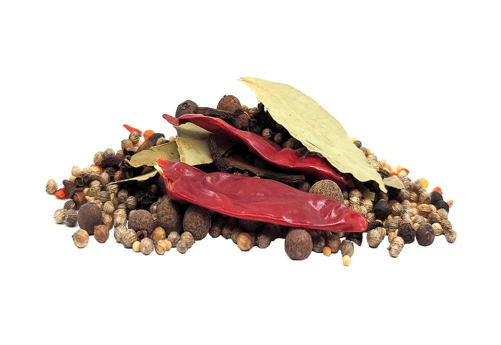 The Spice Way Pickling Spice labeled pack signals clean ingredients and quality.