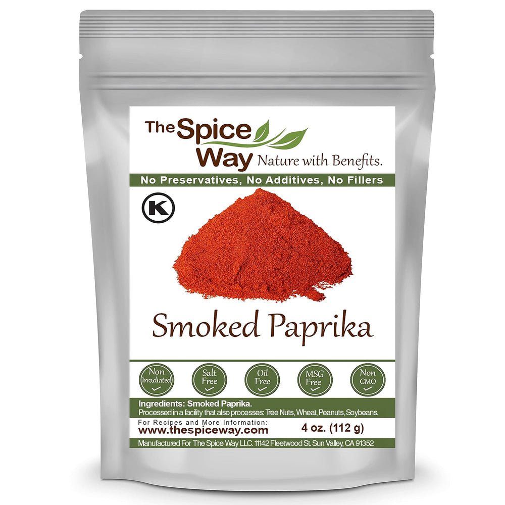 The Spice Way smoked paprika bottle shows pure, additive-free seasoning