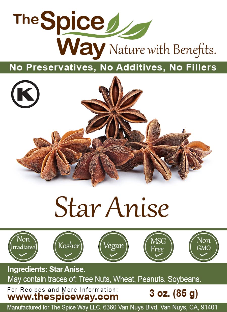 The Spice Way Star Anise kitchen scene demonstrates versatile uses in simmered dishes.