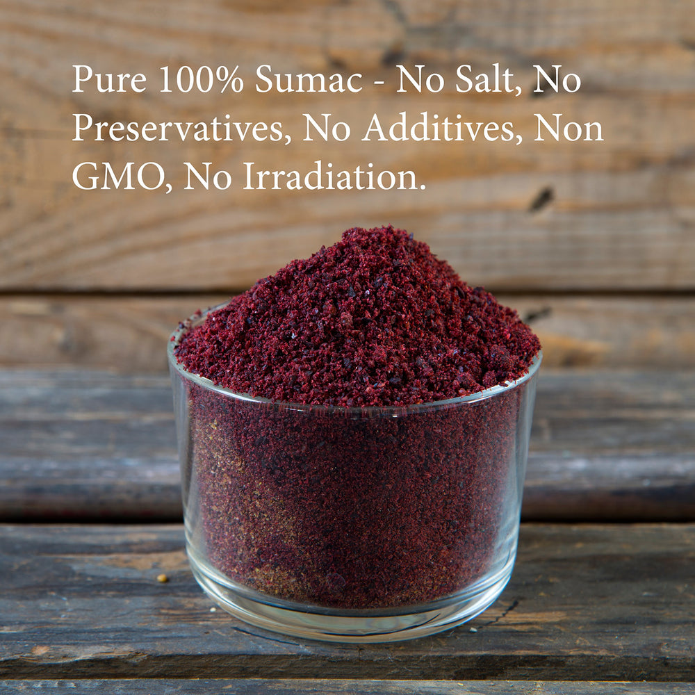 The Spice Way sumac seasoning powder bag delivers clean, GMO-free flavor.