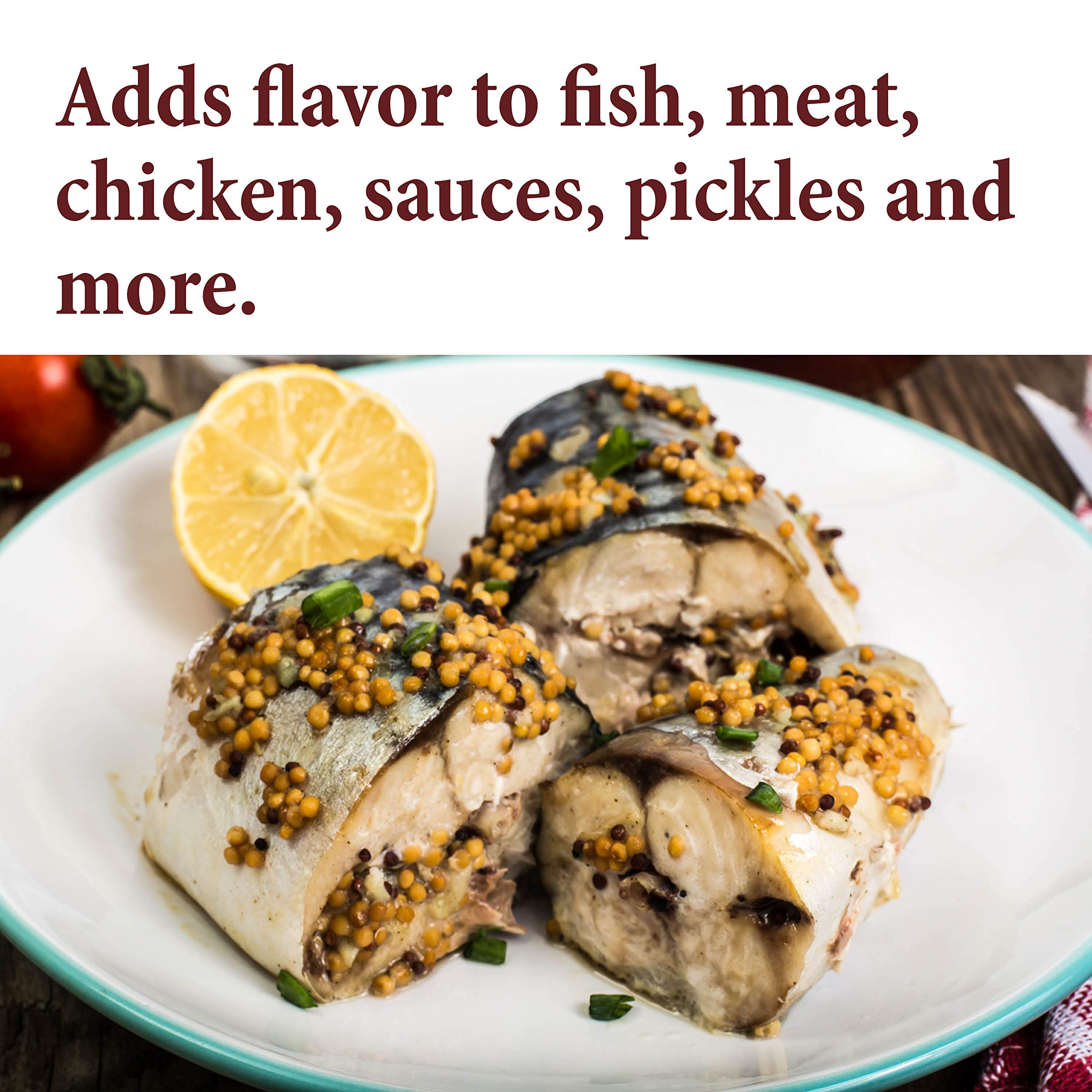 The Spice Way Yellow Mustard Seed in resealable bag keeps seeds fresh.
