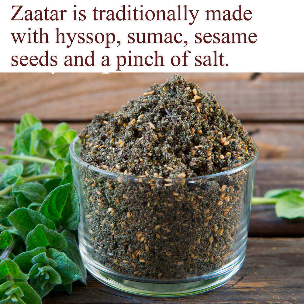The Spice Way Zaatar Hyssop dip with olive oil ready for quick mezze.