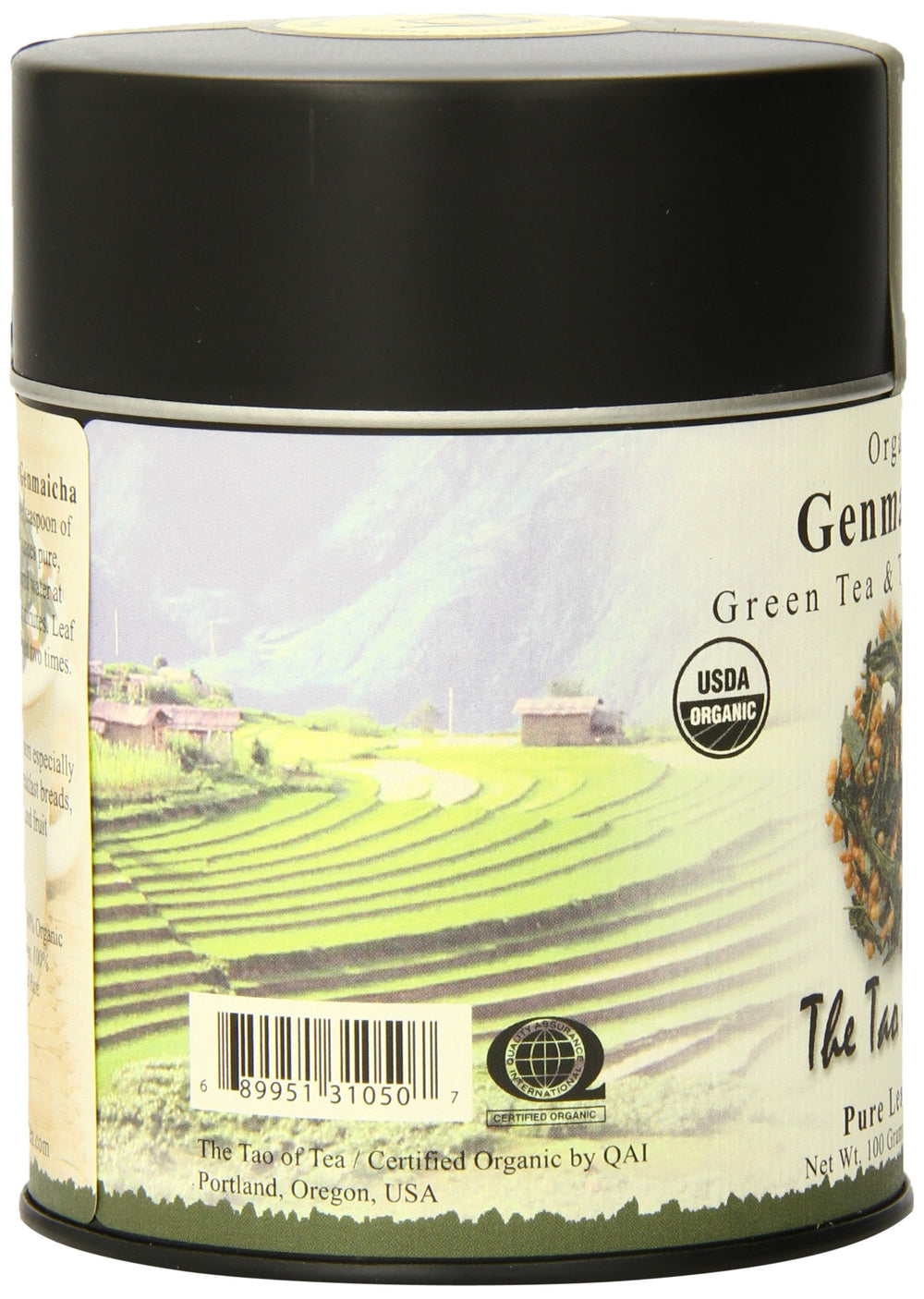 The Tao of Tea Genmaicha steaming aroma, inviting warmth and ritual sipping.