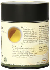 The Tao of Tea Genmaicha steeped tea in a teapot, balanced grassy notes and rice toast.
