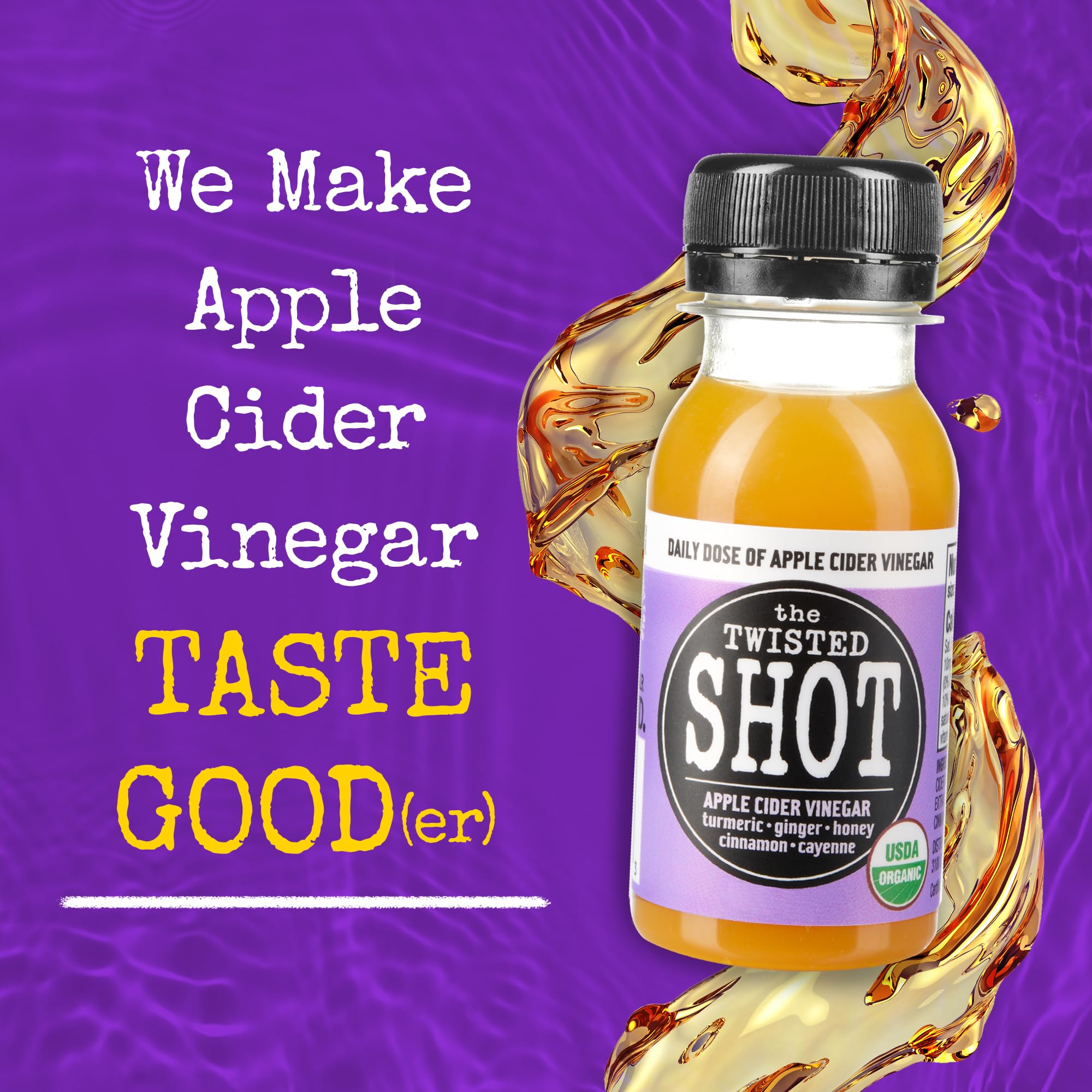 The Twisted Shrub The Twisted Shot with turmeric offers warm, balanced flavor.