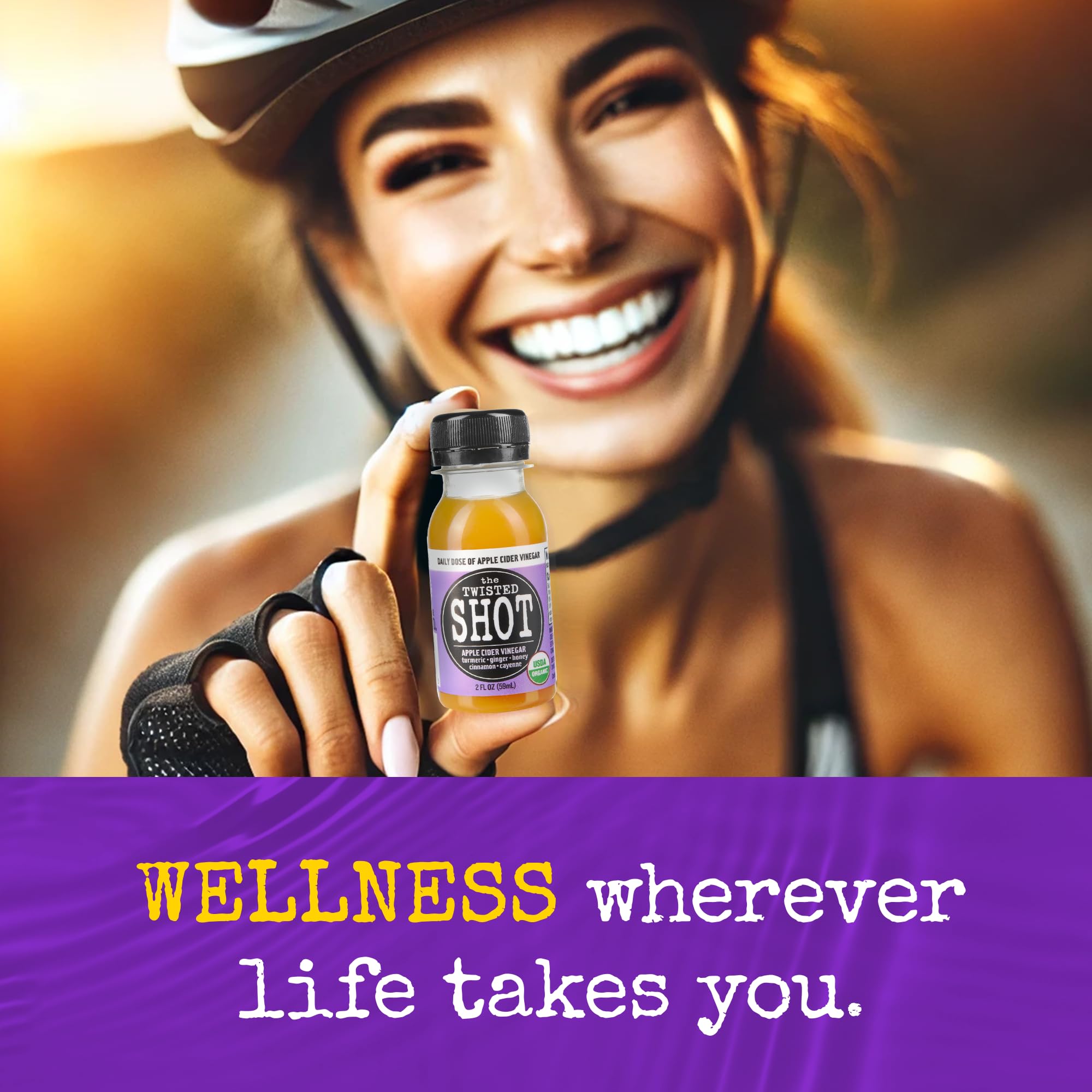 The Twisted Shrub Ready-to-Drink 2oz pack for on-the-go wellness.