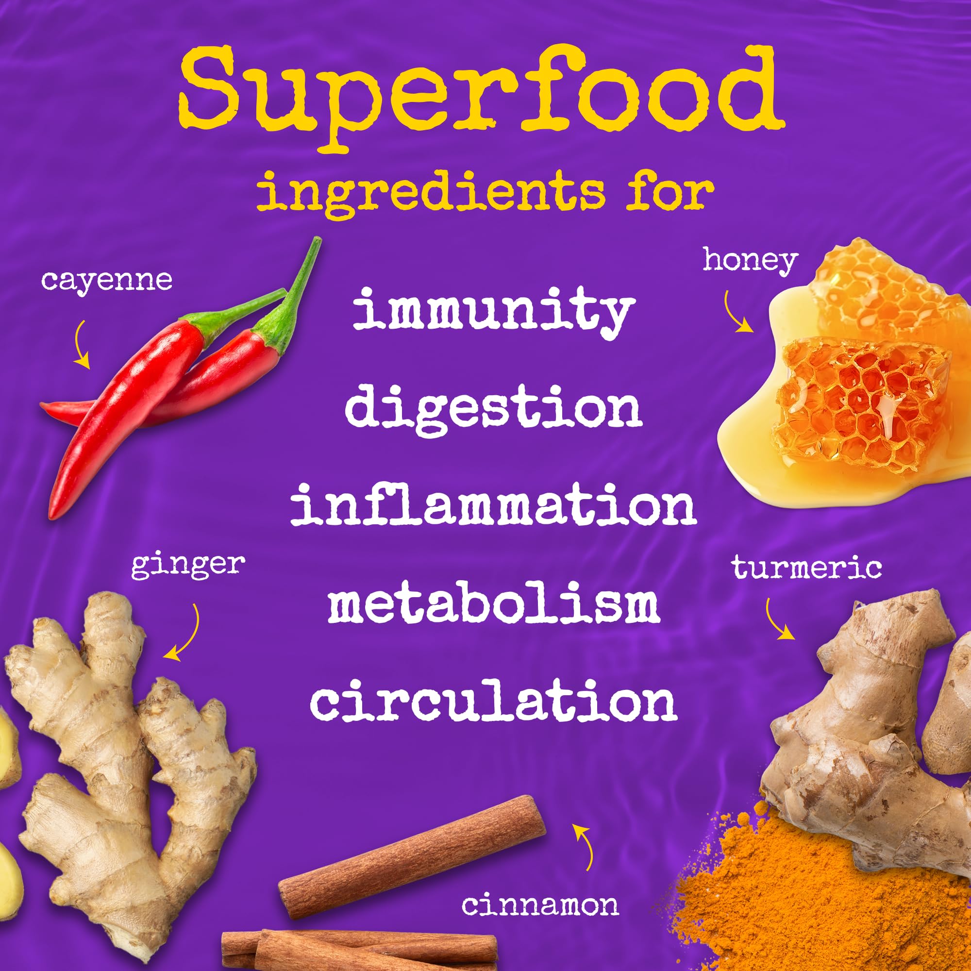 The Twisted Shrub Twisted Shot ginger-turmeric closeup suggests a flavorful daily ritual for digestion.