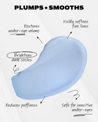 Then I Met You snail mucin eye cream application around the under-eye area for brightness.