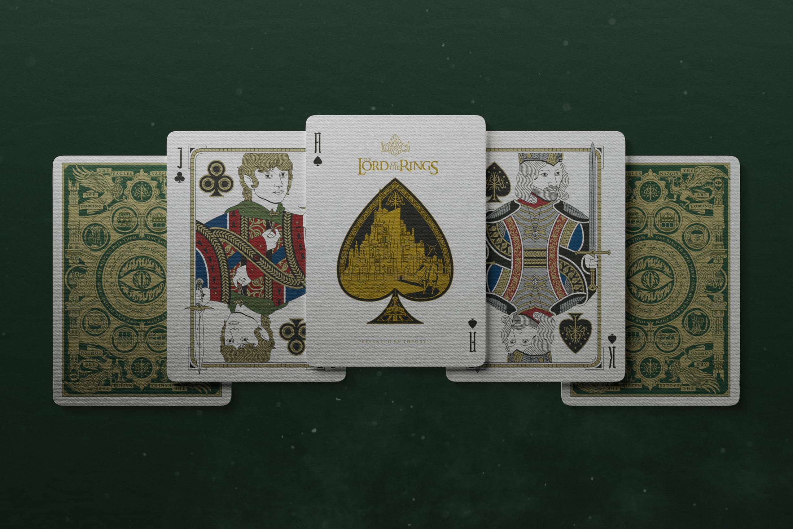 Theory11 Lord of the Rings playing cards Minas Morgul detail sparks fan interest