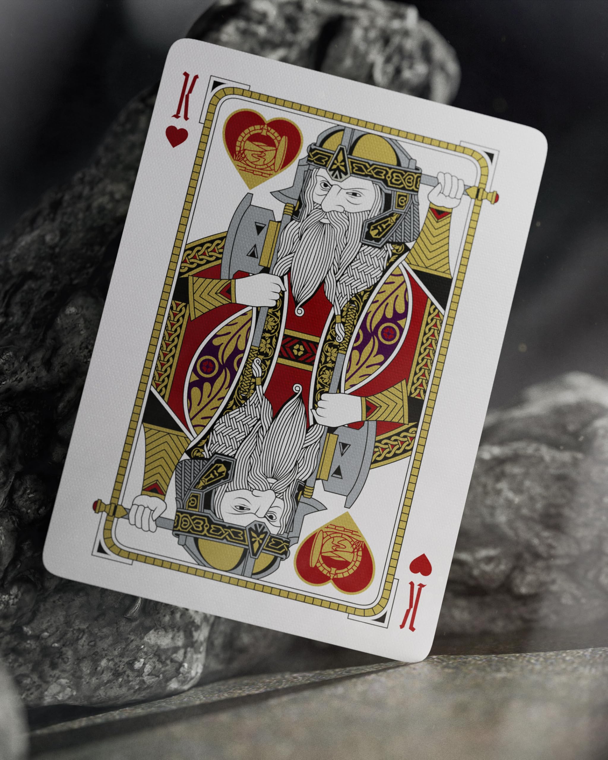 Theory11 Lord of the Rings playing cards Sauron back design creates dramatic contrast