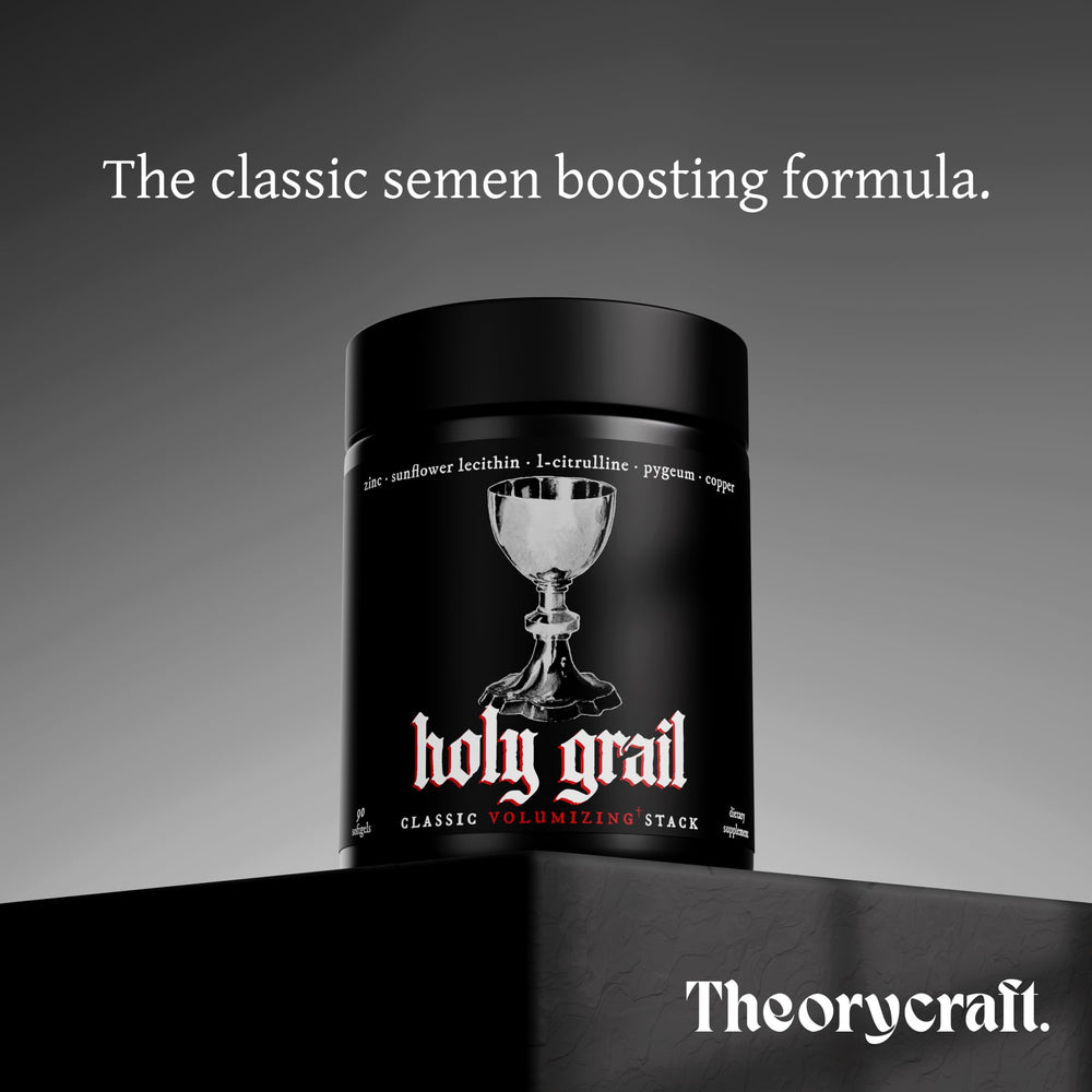 Theorycraft Holy Grail capsules close-up highlighting the softgel form
