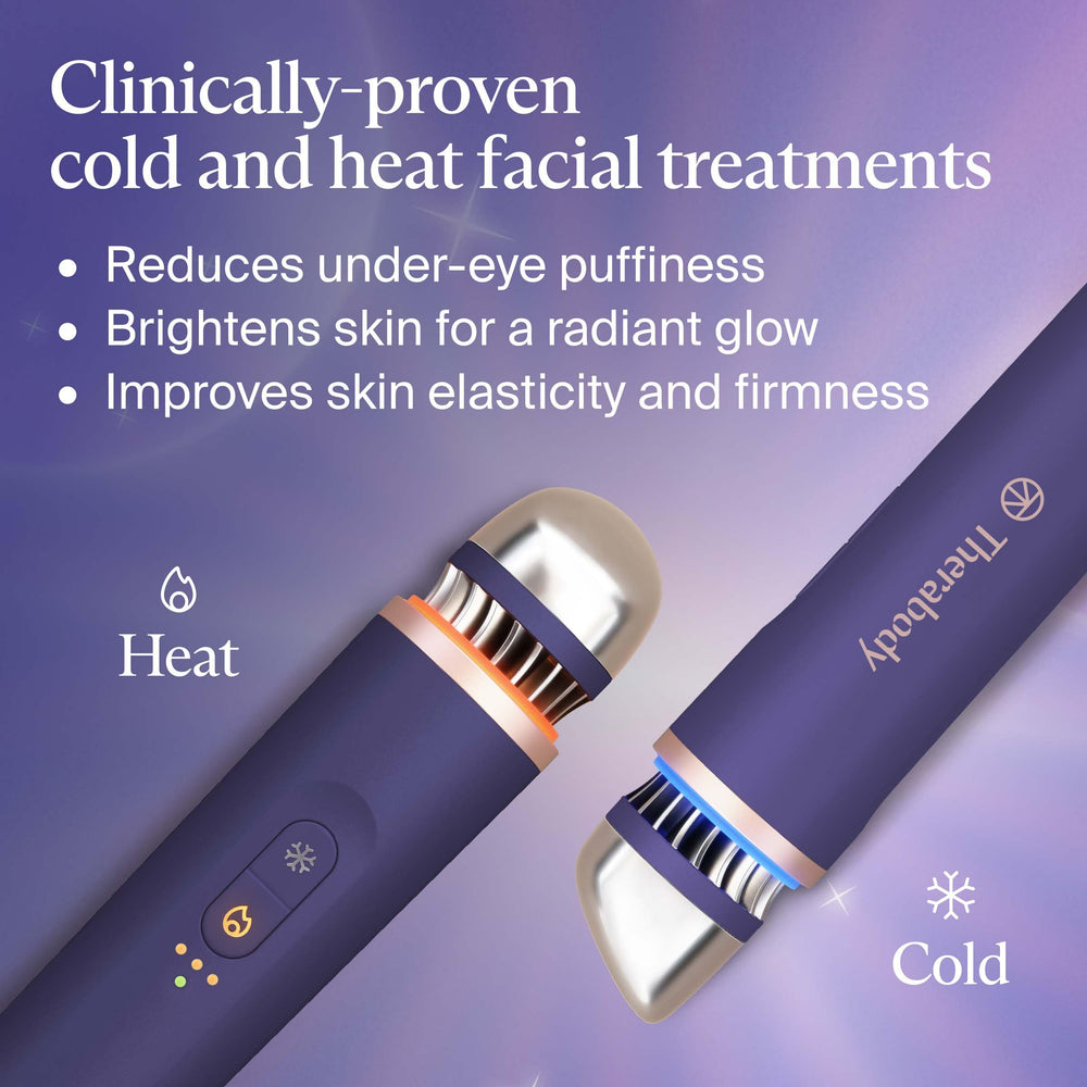 TheraFace cold treatment application delivers instant soothing coolness to reduce puffiness