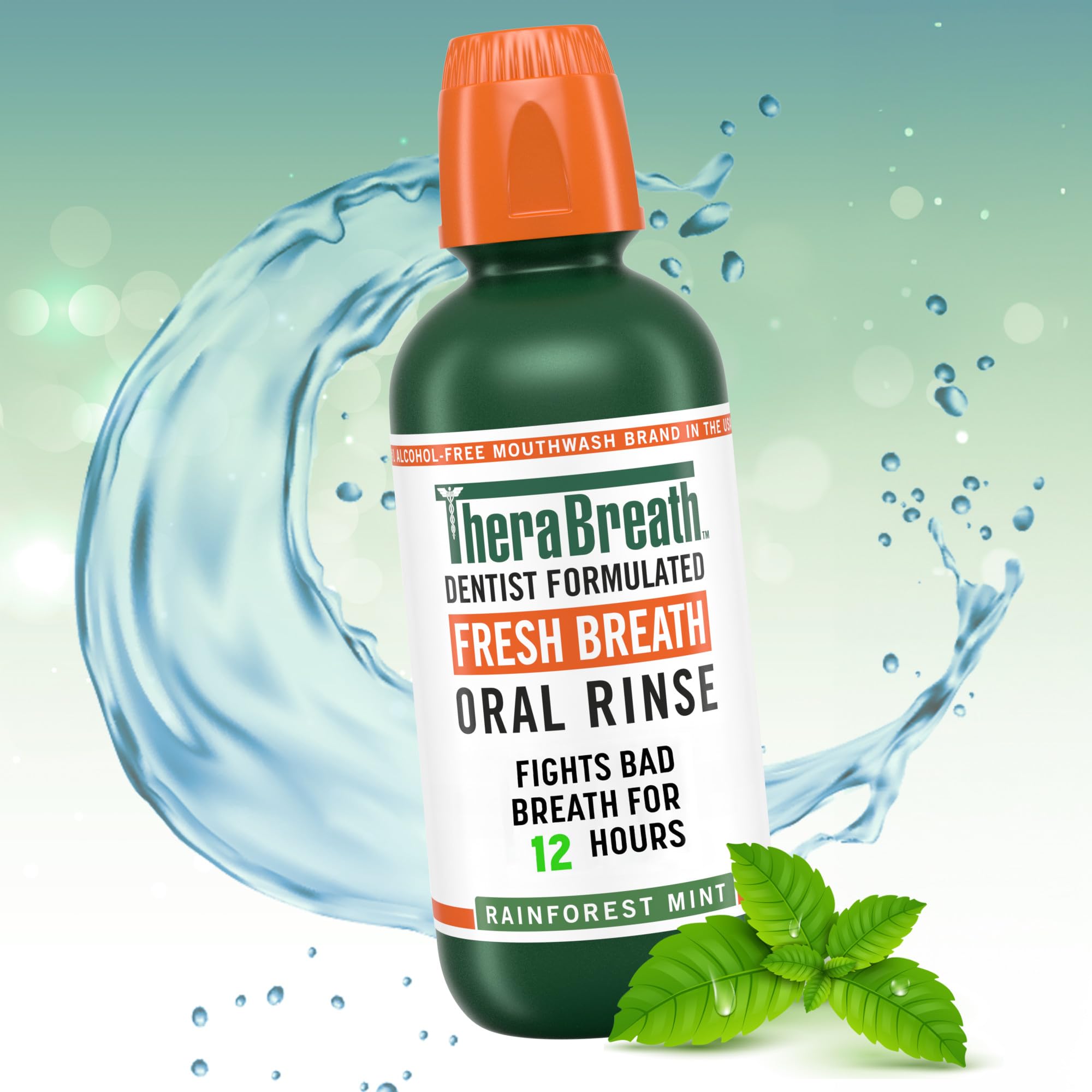 12-hour freshness claim referenced on the TheraBreath label.