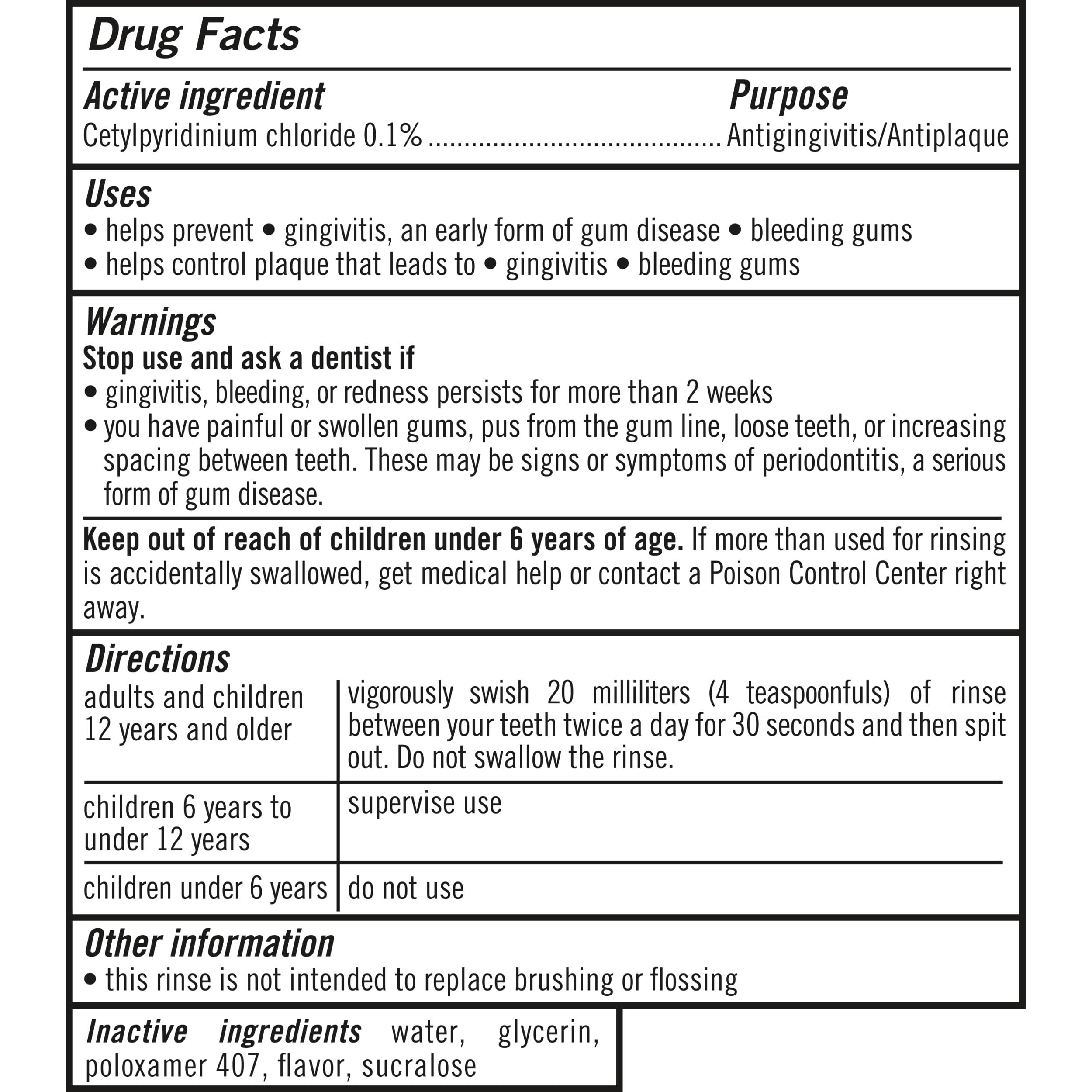 Certifications on the label: gluten-free, vegan, Kosher, Halal for TheraBreath Mouthwash.