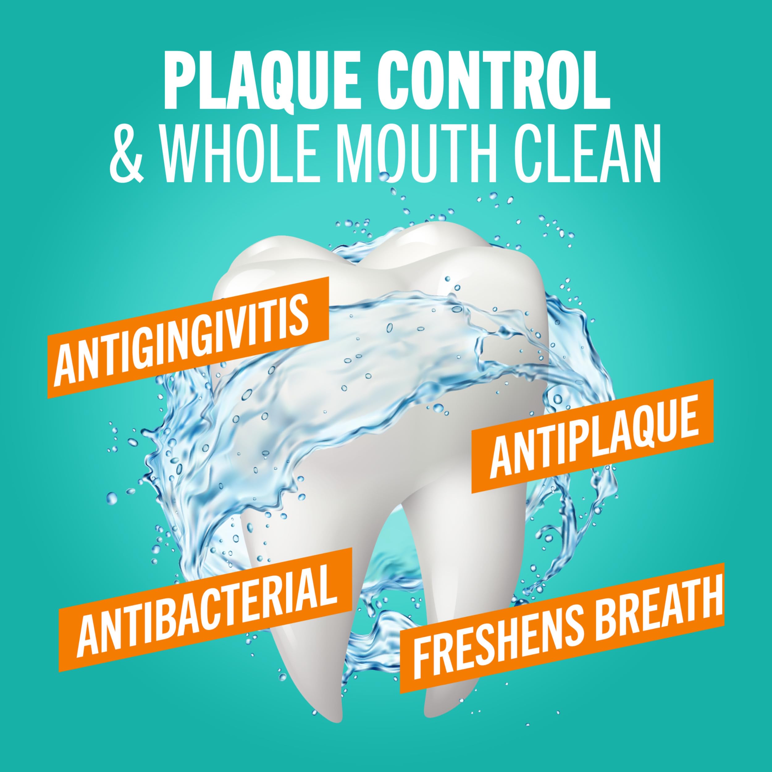TheraBreath Plaque Control mint splash conveys refreshing breath experience