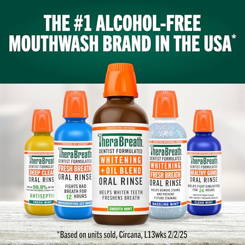 TheraBreath label notes vegan, gluten-free, kosher certifications.
