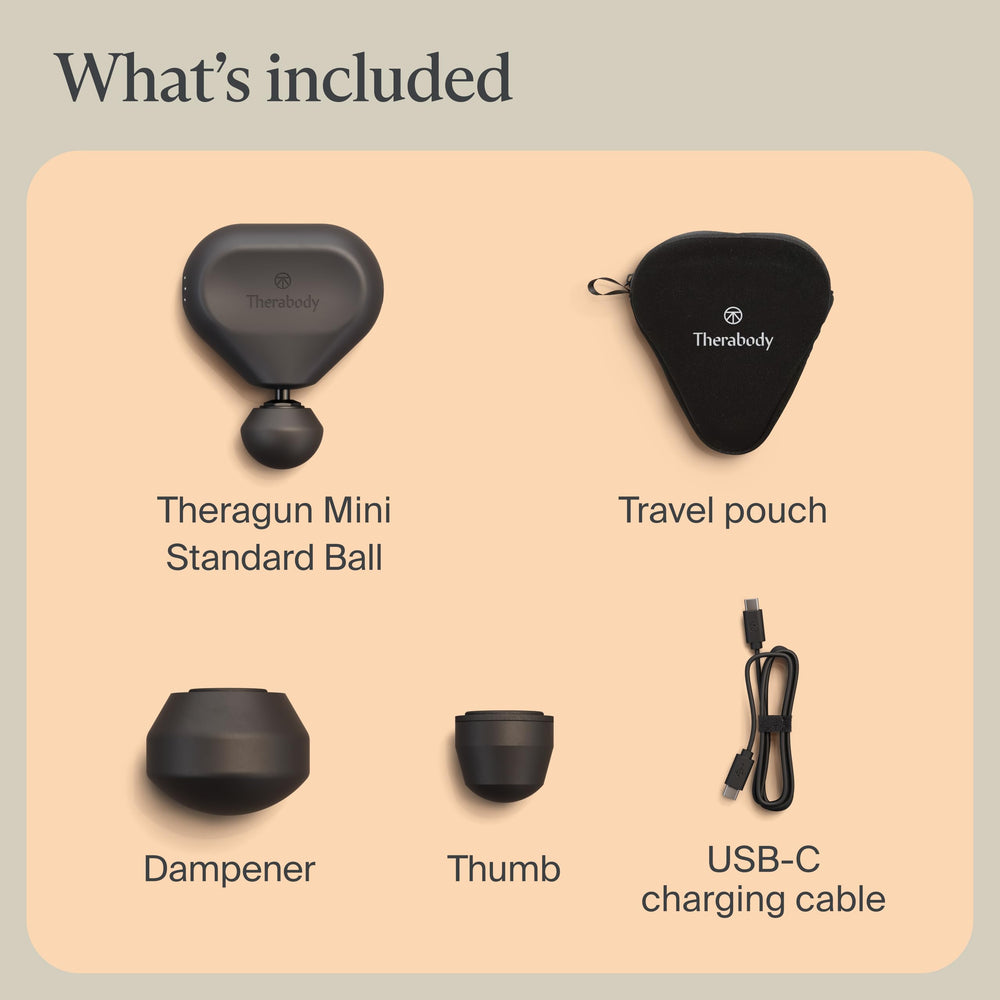Theragun Mini USB-C charging keeps you powered on the go.