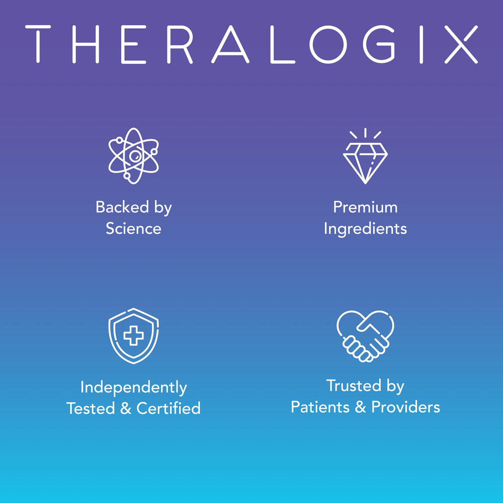 Theralogix Ovasitol box opened showing the starter contents