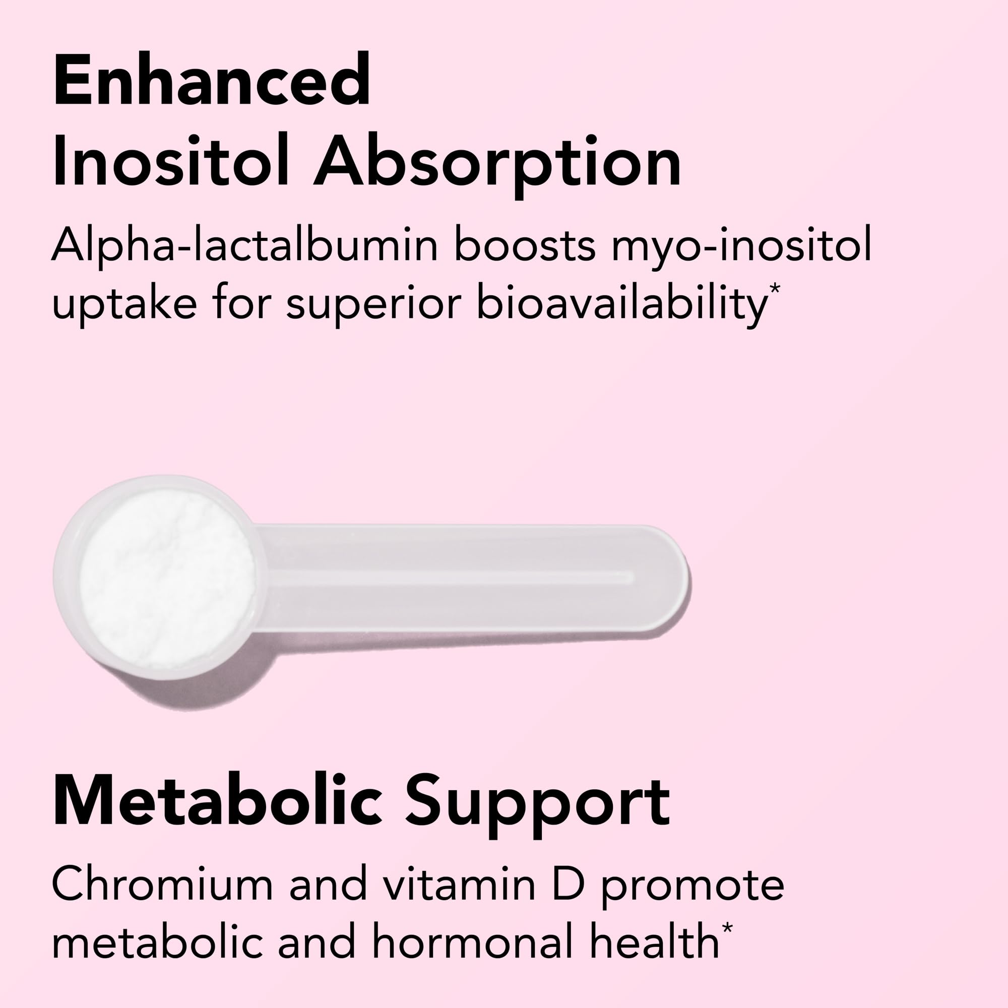 Theralogix Ovasitol Plus ingredients chart underscores balanced formulation.