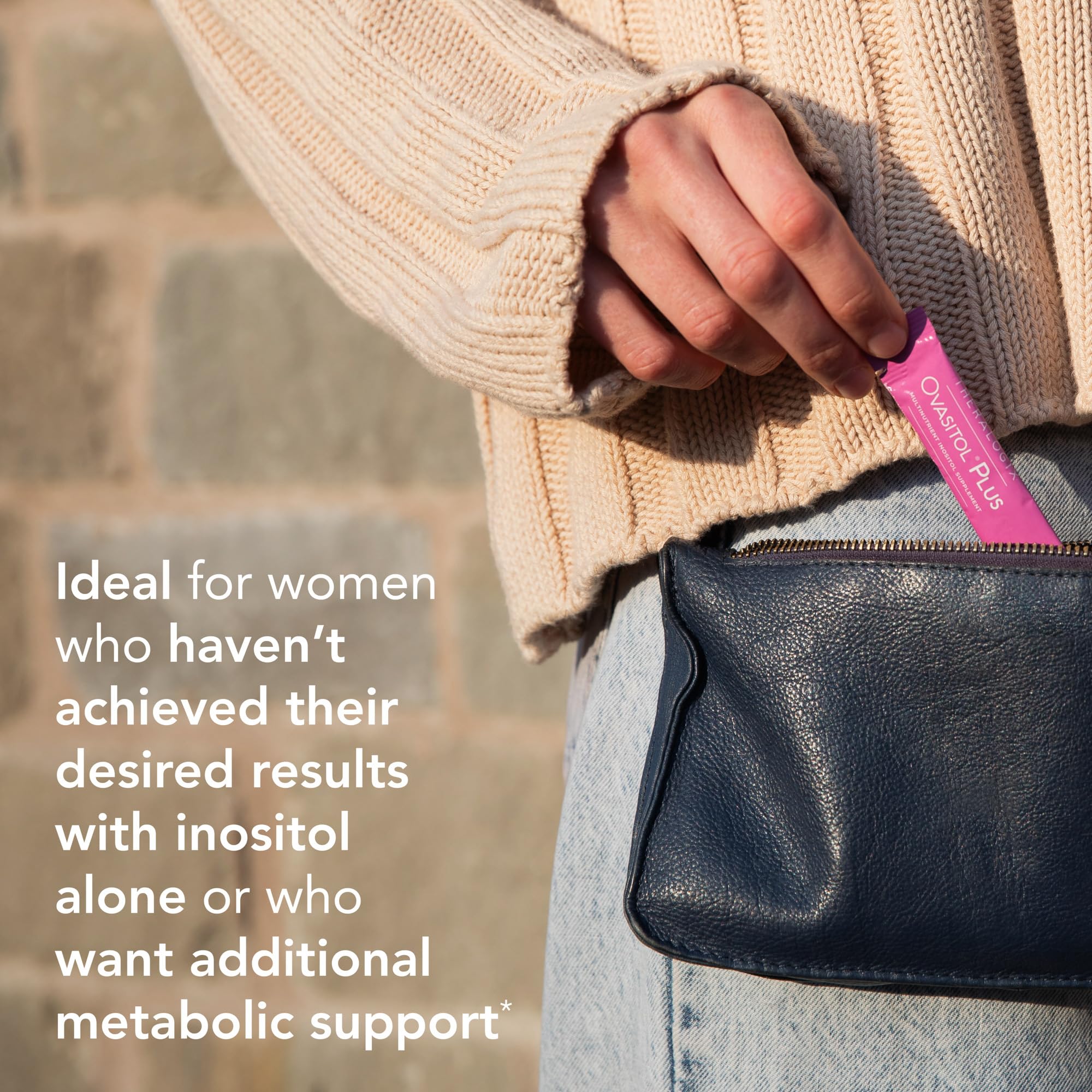 Theralogix Ovasitol Plus chromium-picolinate pill close-up underscores metabolic support potential.