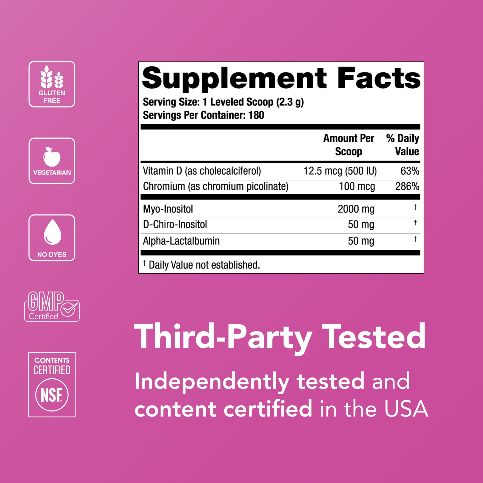 Theralogix Ovasitol Plus vitamin D and capsules support daily wellness.