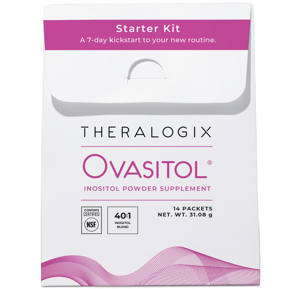 Theralogix Ovasitol starter kit packaging for convenient trial experience