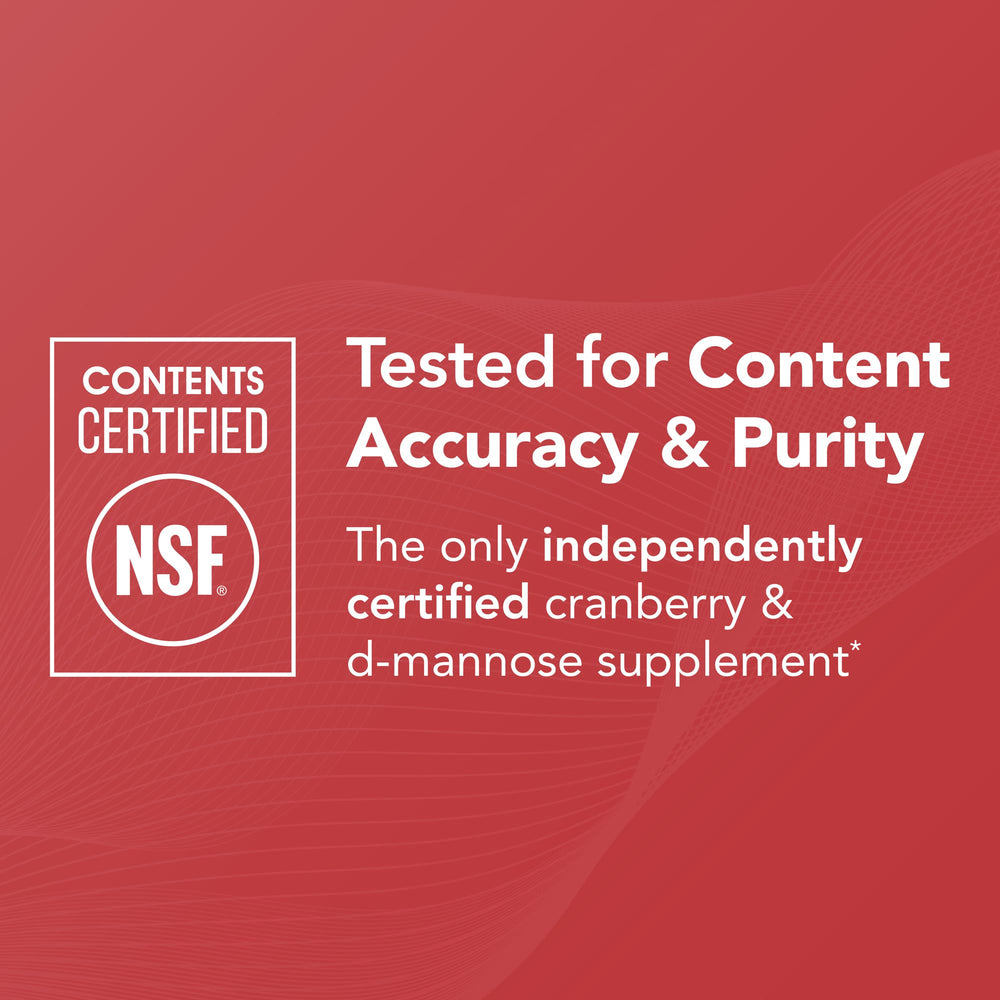Cranberry extract details highlight 40 mg PACs per serving for urinary wellness