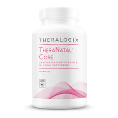 TheraNatal Core bottle front view highlighting packaging for preconception support