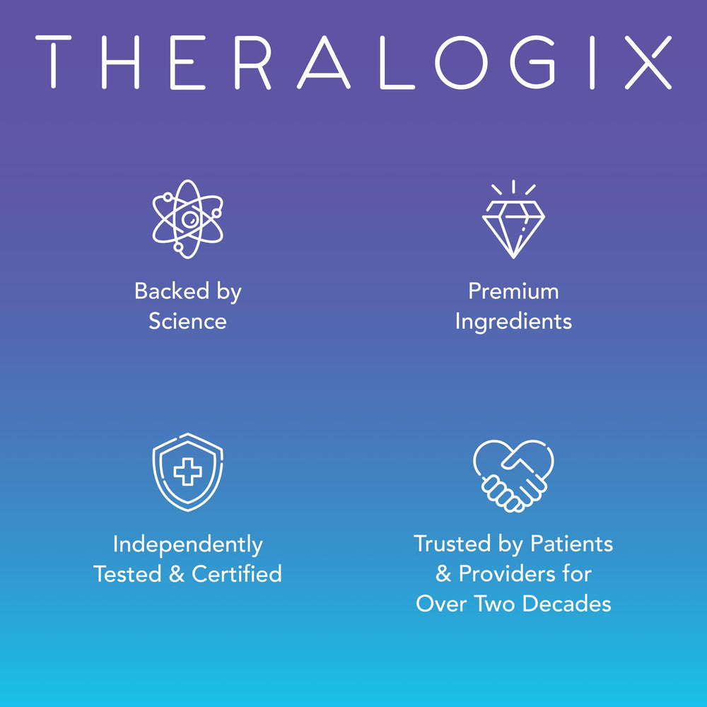 TheraNatal Core ingredients panel close-up highlighting key nutrients