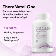 Theralogix TheraNatal One DHA from AlaskOmega image highlighting omega-3 support.