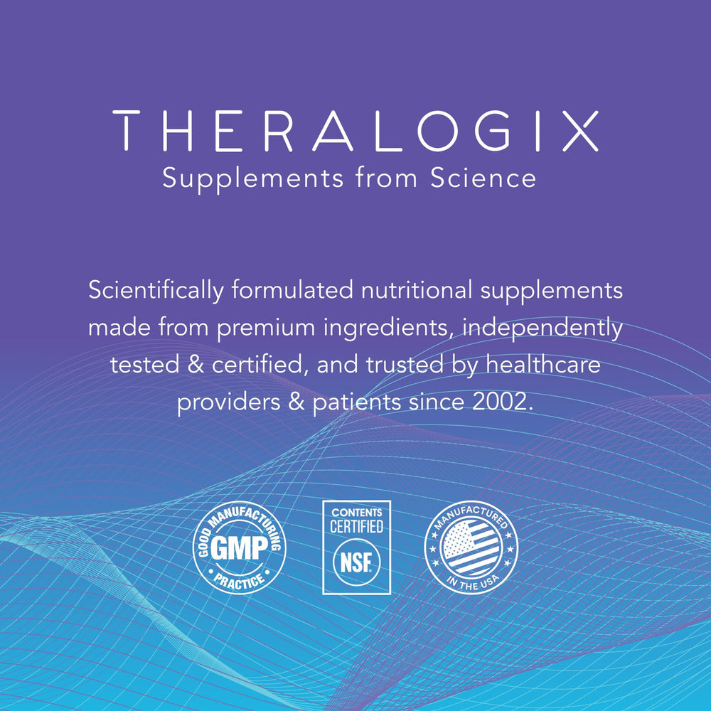 Theralogix TheraNatal One NSF certification seal indicating quality assurance.