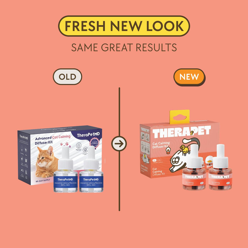 TherapetMD 60-day refills provide long-lasting pheromone support during stressful events.