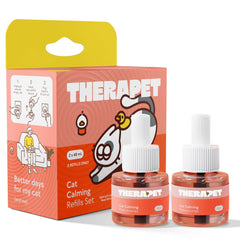 TherapetMD cat calming diffuser refill kit 2-pack ready for continuous diffusion in your home.