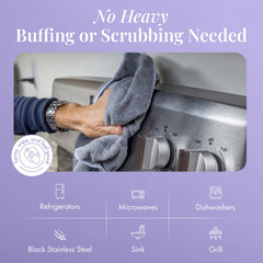 Therapy cleaner in action on grill removes grease and grime.