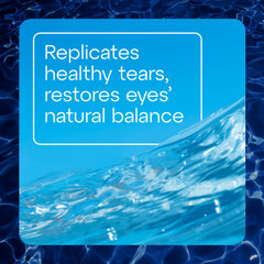 TheraTears eye-dropper application demonstrates gentle moisture delivery