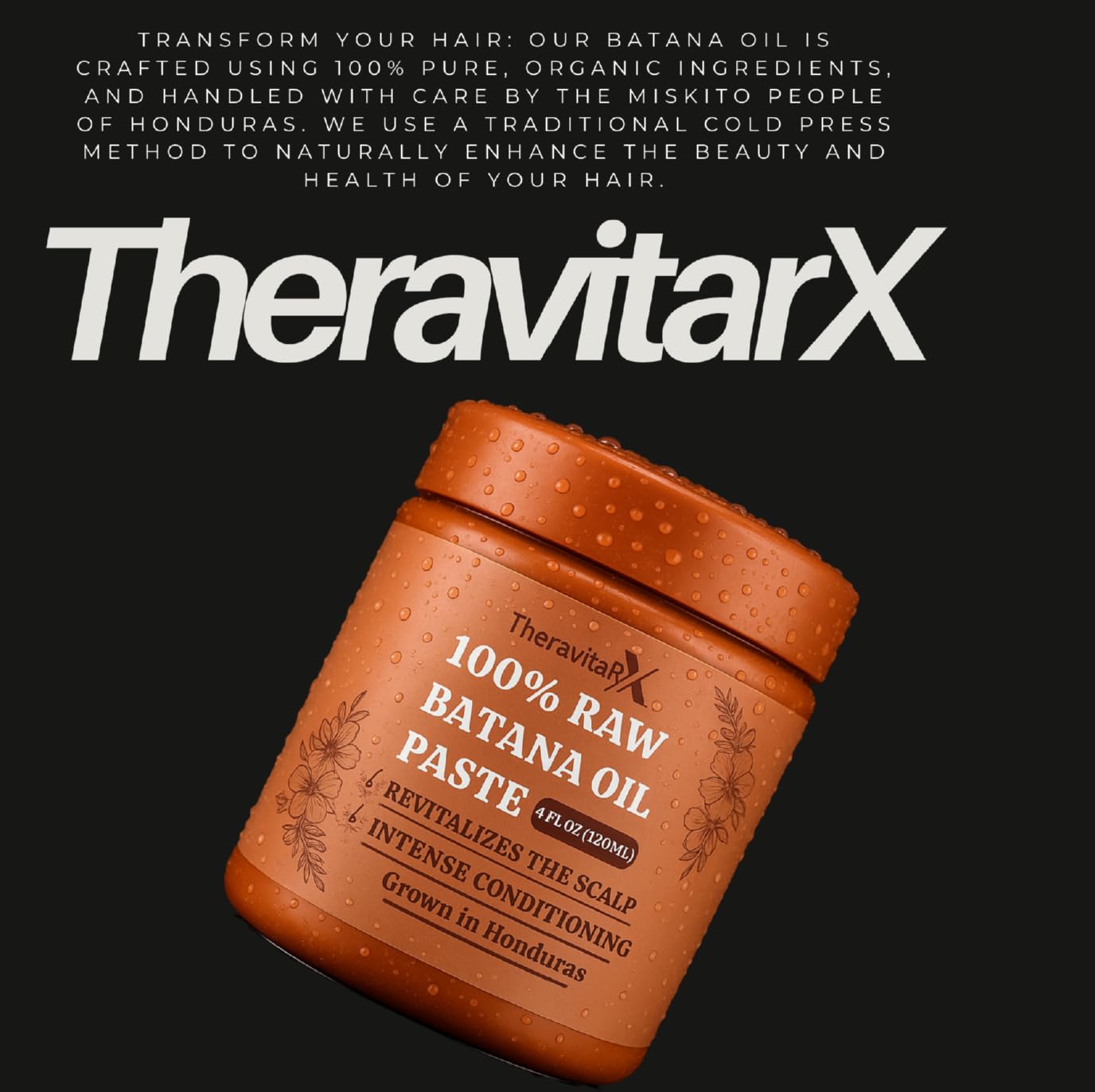 THERAVITARX Batana Oil application-process demonstrates routine for hair strength
